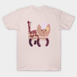 Fluffy Pancake Breakfast Cat Only T-Shirt